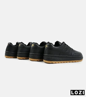 کفش کتانی مردانه و زنانه مشکی کرم نایک NIKE AIR FORCE مدل 2140