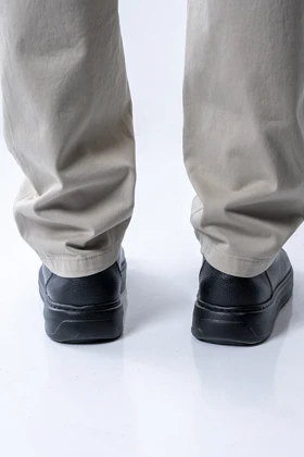 کفش کادیلاک چرم طبیعی یک رنگی مردانه