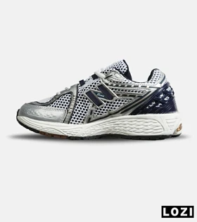 کفش کتانی مردانه و زنانه سفید سرمه ای NEW BALANCE 1064 مدل 8150