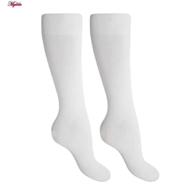 جوراب ساق بلند مردانه مدل پنبه‌ای سفید ضیاکو کد 5181-337