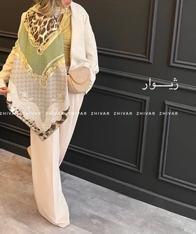 روسری ابریشم ژاکارد