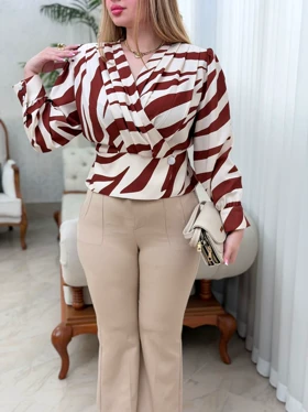 شومیز الیزه زبرا 3595