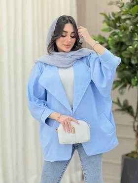 مانتو دو جیب آستین پیله کاملیا