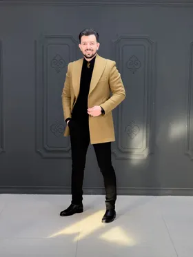 پالتو 140501 AKOMOD عسلی