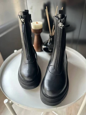 کفش بوت زنانه مدل 00009 - Stradivarius Flat Ankle Boots