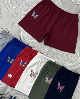 شورتک نخ پنیه ساده رنگی کد 1752(سایز 2XL)