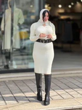 بافت ماکسی یقه اسکی کد656