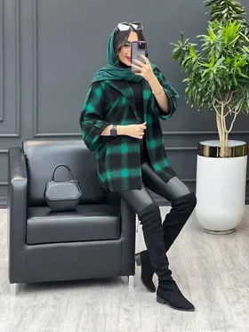 پالتو چهارخونه پشت دو پاگن