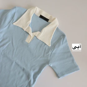 پولوشرت زنانه کد 6092 (آبی)