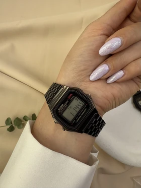 کاسیو نوستالژی مشکی casio A159W