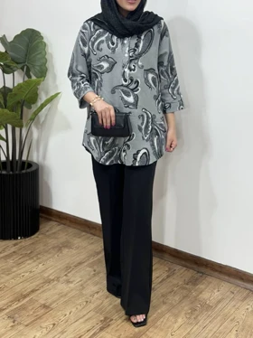تونیک مانتویی ایتالیایی ترمه