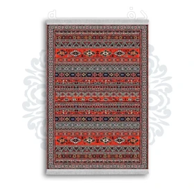 *جدید* فرشینه از جنس پارچه شانل مخمل ترک طرح فانتزی برند دفه کد 1807
