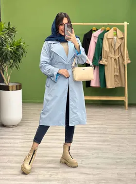 بارانی بلند آستین سگک