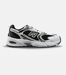 کفش کتانی نیوبالانس سفید مشکی new balance 530 کد 263259