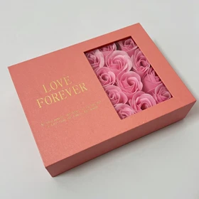 باکس گل مروارید صورتی