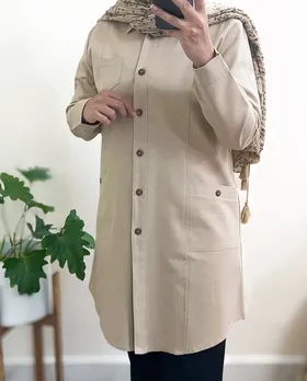 مانتو جین رنگی