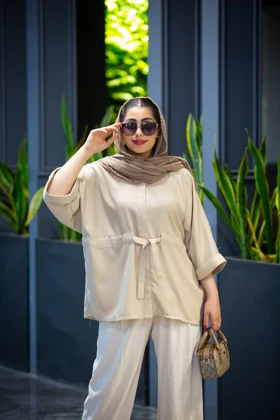 مانتو صوفیا پلاس کمرگت