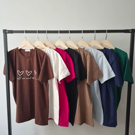 تیشرت لانگ سه قلب