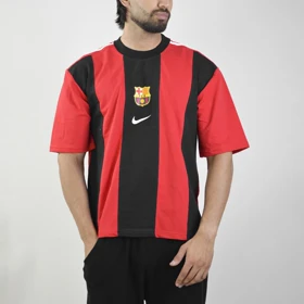 تیشرت فوتبالی بارسلونا مدل Nike-ZRA-4D0658 سرخابی