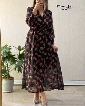 پیراهن حریر گلشید 1