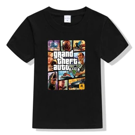 تیشرت جی تی ای طرح gta v cover کد 256692