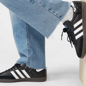 کفش اسپرت کتانی زنانه آدیداس سامبا مشکی samba adidas black