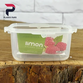 ظرف فریزری مستطیل 180 لیمون