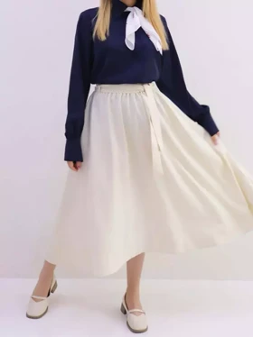 دامن زنانه لینن کره‌ای لیندی (Lindy) سین استایل