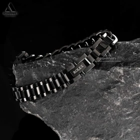 دستبند مشکی رولکس Rolex Bracelet K04