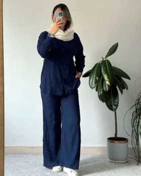 ست مانتو شلوار کراش تارا