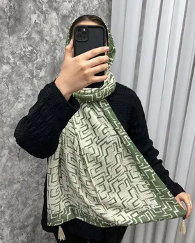 شال پلیسه سبز وارداتی 3994