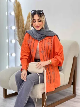 شومیزی جلو پولک دوزی