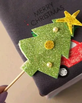 بلوز کراپ دورس پنبه merry christmas