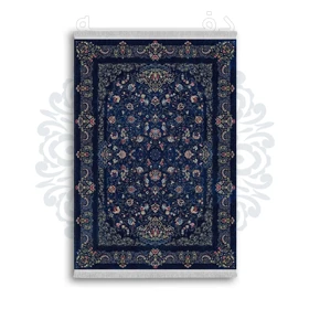 *جدید* فرشینه از جنس پارچه شانل مخمل ترک طرح فانتزی برند دفه کد 1453