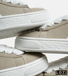 کفش کتانی ورزشی کرم مردانه و زنانه PUMA suede XL