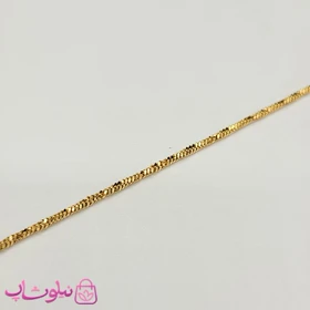 پابند زنانه طلایی مدل مارپیچ استیل کد 798