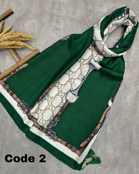 شال نخی میکس سبز 3509