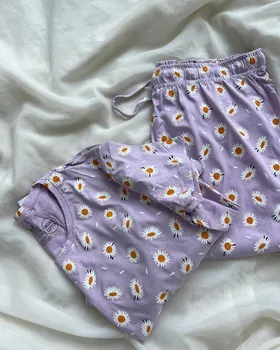 ست طرح‌دار فاق بلند نخ و پنبه h&m