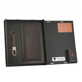 ست هدیه مردانه چرم یلسان مدل پارلا کد KIYA-GS-072