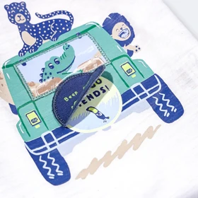 ست تیشرت و شلوارک پسرانه ایندیگو Indigo طرح هپی درایور