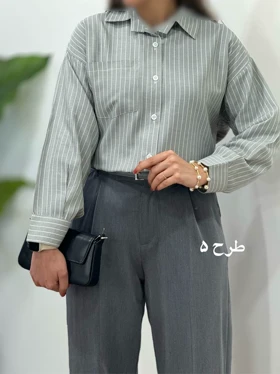 تونیک مانتویی راه راه ترند(ایراد دار)