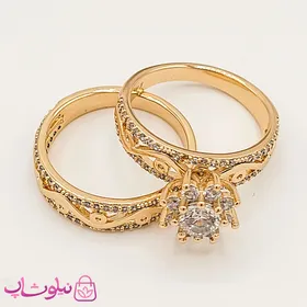 انگشتر و پشت حلقه‌ای زنانه ژوپینگ