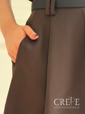 دامن پیله دار کمربنددار قد 84