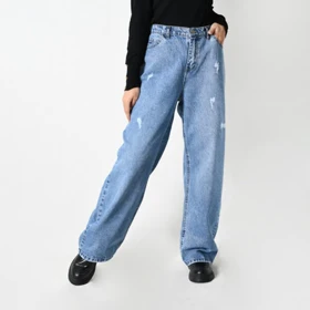 شلوار جین نیم بگ زارا کد 971