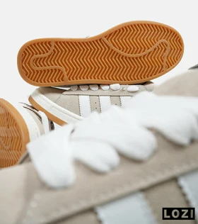 کفش کتانی مردانه و زنانه سفید کرم ADIDAS Campus