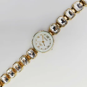 ساعت مچی زنانه مجلسی EHHE نگین‌دار با موتور کوارتز