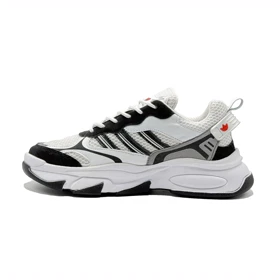 کتانی اسپرت ست مردانه زنانه مدل آدیداس سه خط رنگ سفید مشکی کد 54405