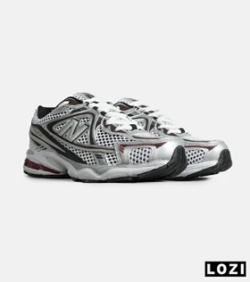 کفش کتانی مردانه و زنانه مشکی طوسی قرمز NEW BALANCE 1064 مدل 8154