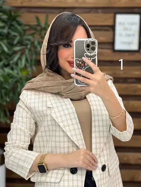 مانتو یقه انگلیسی چهار دکمه