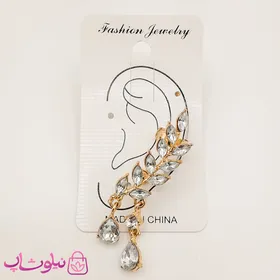 گوشواره زنانه لاله گوش طرح شاخه برگ